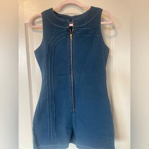 Denim romper